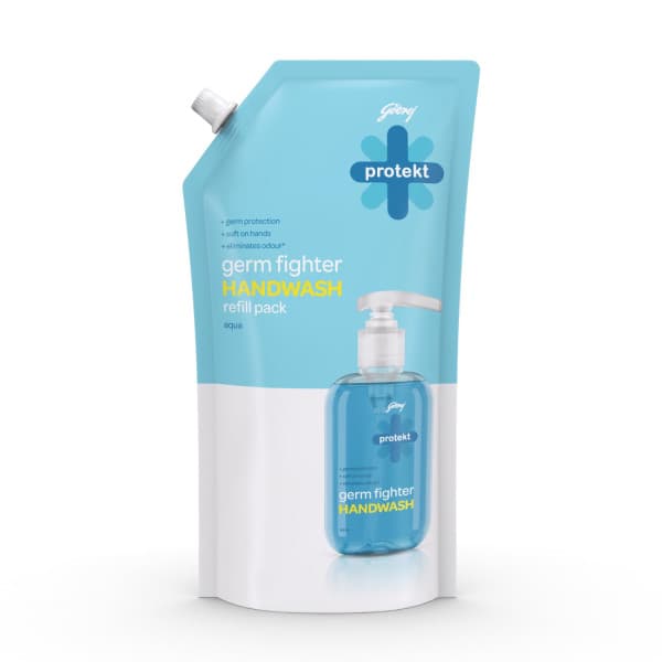 Godrej Protekt Germ Fighter Handwash Refil Pack Aqua / গোদরেজ প্রোটেকট জার্ম ফাইটার হ্যান্ডওয়াশ রিফিল প্যাক অ্যাকোয়া