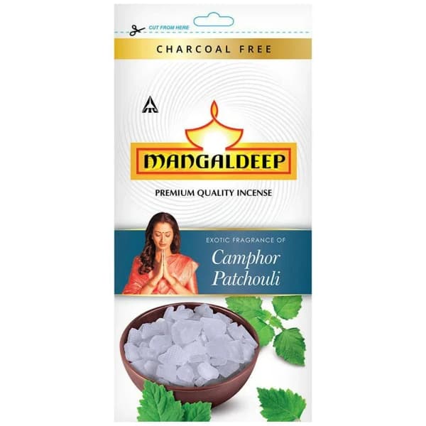 Mangaldeep Camphor Patchouli Premium Qulity Incense / Agarbatti / মঙ্গলদীপ কর্পূর প্যাচুলি প্রিমিয়াম কোয়ালিটি আগরবাতি