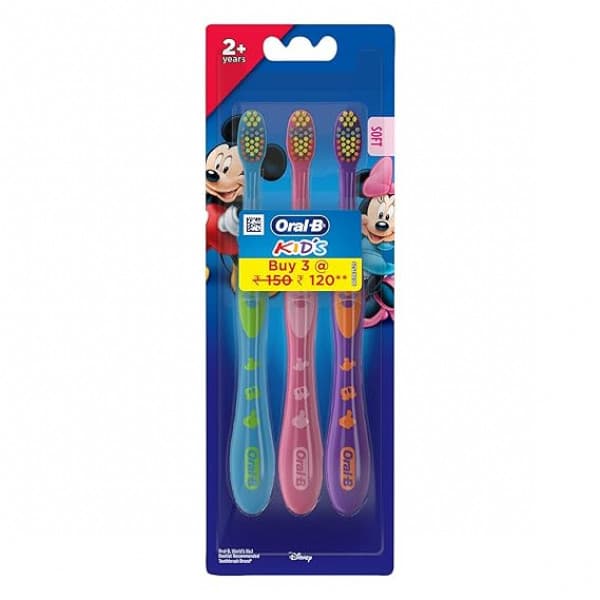 Oral-B Kids Manual Toothbrush Extra Soft Bristles (Age 2+) (ওরাল-বি কিডস ম্যানুয়াল টুথব্রাশ অতিরিক্ত নরম ব্রিসলস (বয়স 2+))