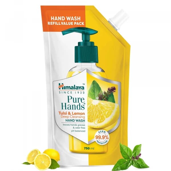 Himalaya Pure Hands Tulsi & Lemon Deep Cleaning Hand Wash / হিমালয় পিওর হ্যান্ডস ডিপ ক্লিনজিং হ্যান্ড ওয়াশ