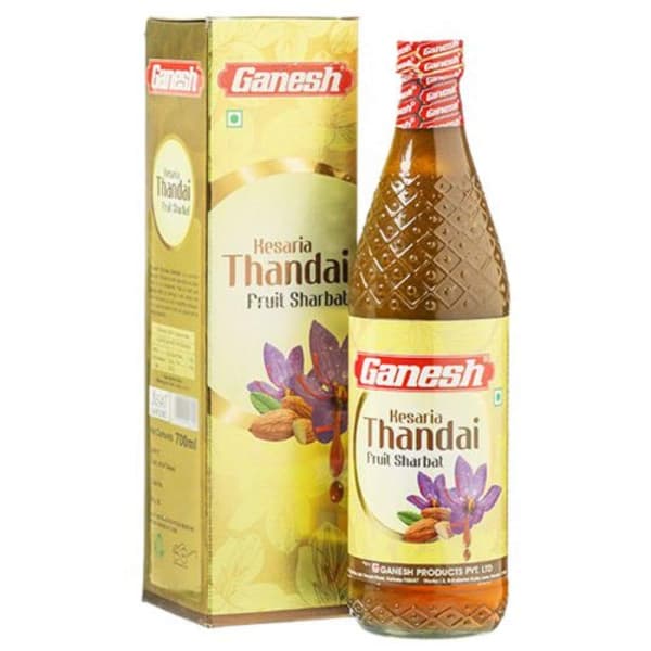 Ganesh Kesaria Thandai Fruit Syrup /  গণেশ কেসরিয়া ঠাণ্ডাই ফলের সিরাপ