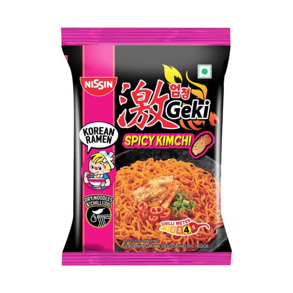 Nissin Geki Hot & Spicy Korean Kimchi Noodles / নিসিন গেকি হট অ্যান্ড স্পাইসি কোরিয়ান কিমচি নুডলস