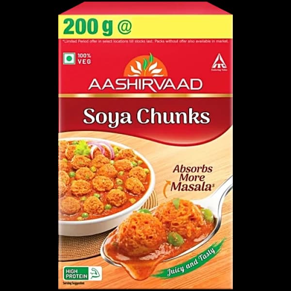 Aashirvaad Soya Chunks Box / আশীর্বাদ সয়া চাঙ্কস বক্স