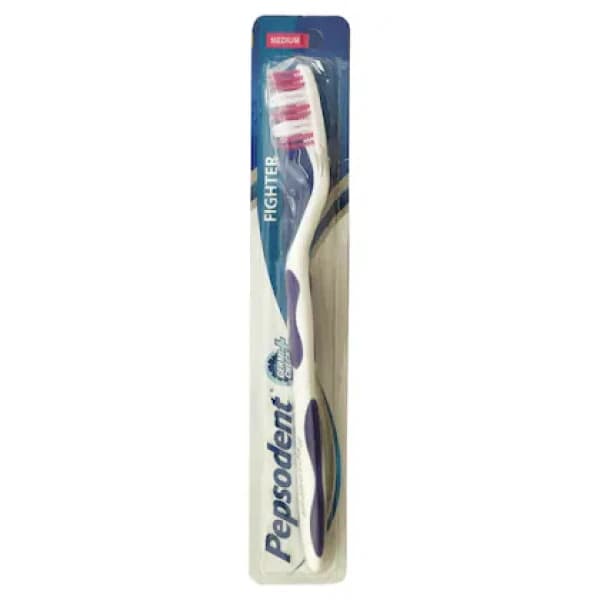 Pepsodent Fighter + Medium Tooth Brush 1No / পেপসোডেন্ট ফাইটার + মিডিয়াম টুথব্রাশ