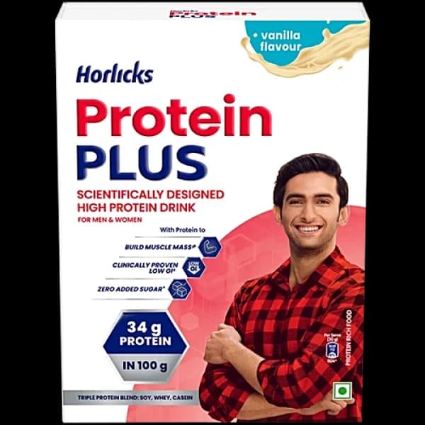Horlicks Protein Plus Vanilla Flavour / হরলিক্স প্রোটিন প্লাস ভ্যানিলা