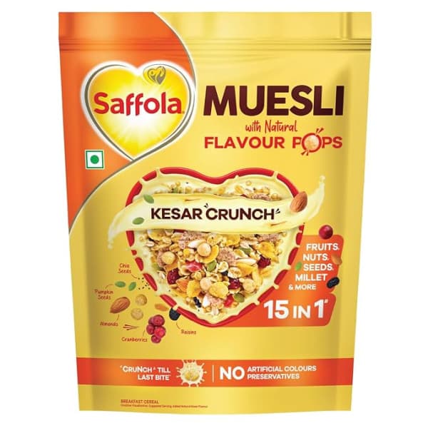 Saffola Kesar Crunch Muesli / সাফলা কেশর ক্রাঞ্চ মুসলি