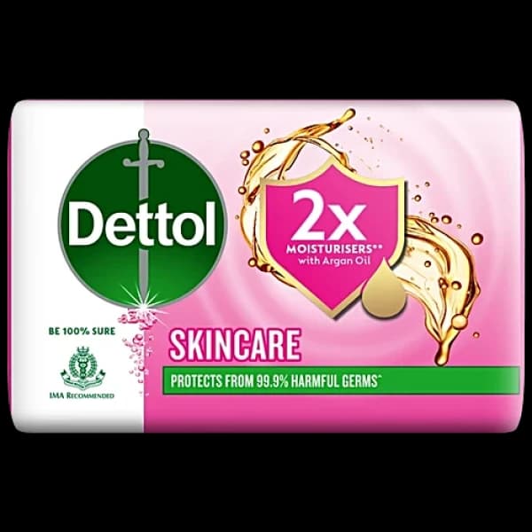 Dettol Skincare Soap 2x Moisturisers With Argan Oil / ডেটল স্কিনকেয়ার সোপ 2x ময়েশ্চারাইজার উইথ অর্গান অয়েল