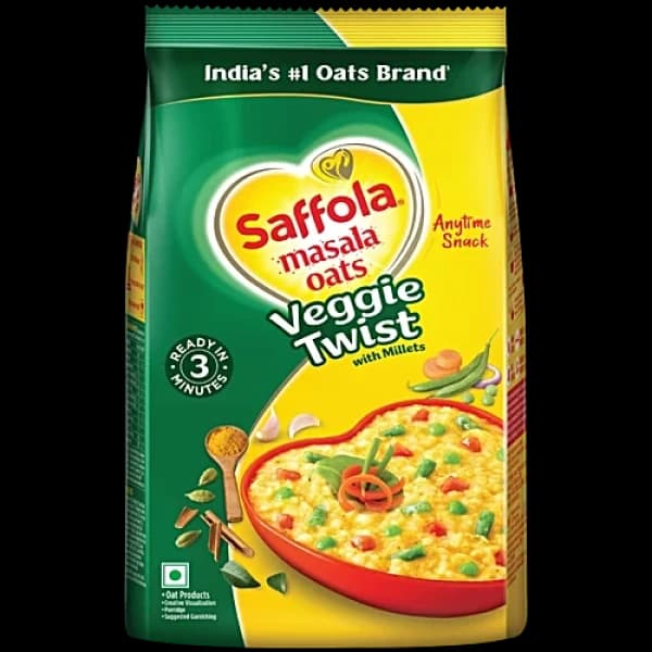 Saffola Veggie Twist Masala Oats / সাফোলা ভেজি টুইস্ট মাসালা ওটস