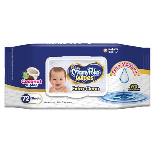 MamyPoko Extra clean Baby Wipes / ম্যামিপোকো অতিরিক্ত পরিষ্কার বেবি ওয়াইপস