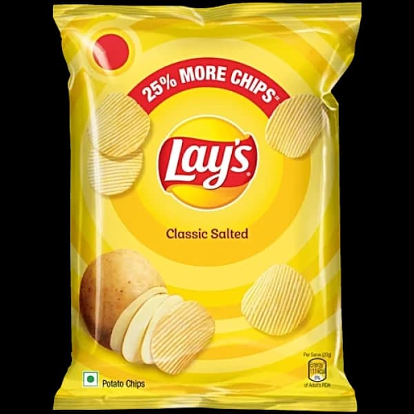 Lays Potato Chips Classic Salted / লেজ পটেটো চিপস ক্লাসিক সল্টেড