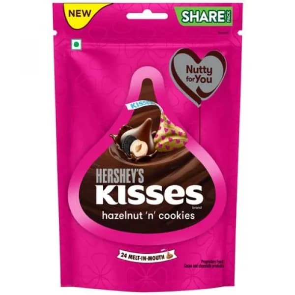 Hershey's Kisses Hazelnut 'N' Cookies Chocolate / হারশি'স কিসসেস হেজালনাট ন কুকিস চকোলেট