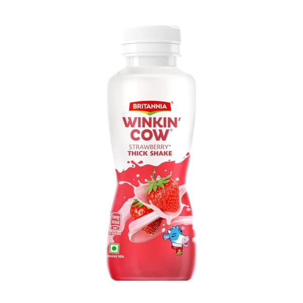 Britannia Winkin Cow Strawberry Thick Shake / ব্রিটানিয়া উইঙ্কিন গরু স্ট্রবেরি থিক শেক