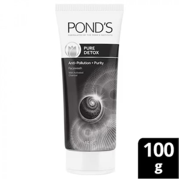 Pond’s Pure Detox Anti-Pollution Purity Face Wash With Activated Charcoal / পন্ড’স পিওর ডেটক্স আন্টি-পলিউশন পুড়িটি ফেস ওয়াশ উইথ অ্যাক্টিভেটেড চারকোল