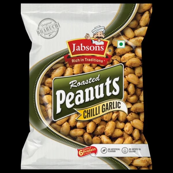 Jabsons Roasted Chilli Garlic Peanuts / জ্যাবসনস রোস্টেড চিলি গার্লিক পিনাটস