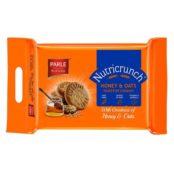 Parle Platina Nutricrunch Honey & Oats Digestive Cookies / পার্লে প্লাটিনা নিউট্রিক্রাঞ্চ মধু এবং ওটস পাচক কুকিজ