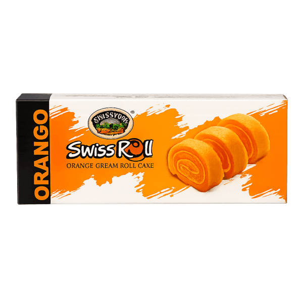 Swissyum Swiss Roll Cake, Orange