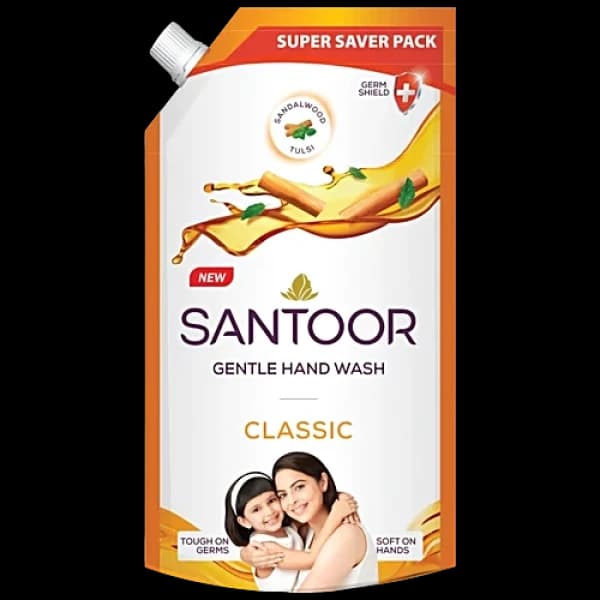 Santoor Gentle Hand Wash Classic / সান্টুর জেন্টল হ্যান্ড ওয়াশ ক্লাসিক