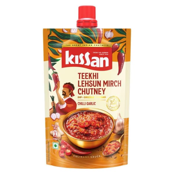 Kissan Teekhi Lehsun Mirch Chutney / কিসান তেঁতুলি লেবসুন-মরিচ চাটনি