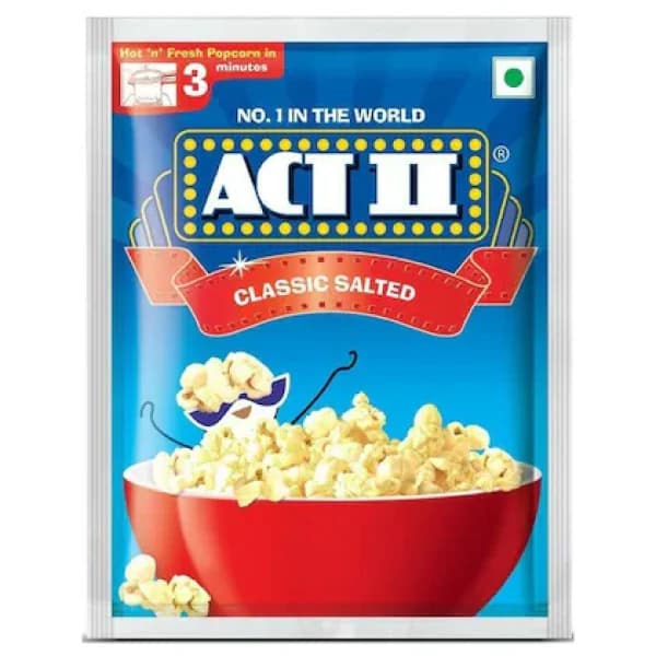ACT II Classic Salted Instant Popcorn / ACT II ক্লাসিক সল্টেড ইনস্ট্যান্ট পপকর্ন