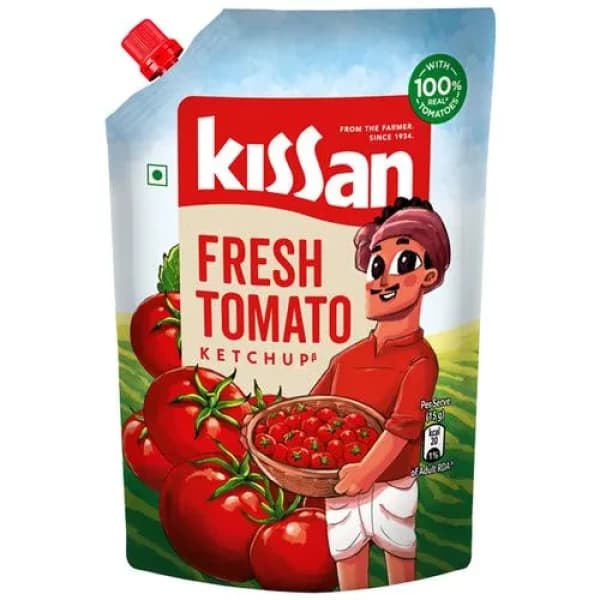 Kissan Fresh Tomato Ketchup Pouch / কিসান ফ্রেশ টমেটো কেচাপ পাউচ
