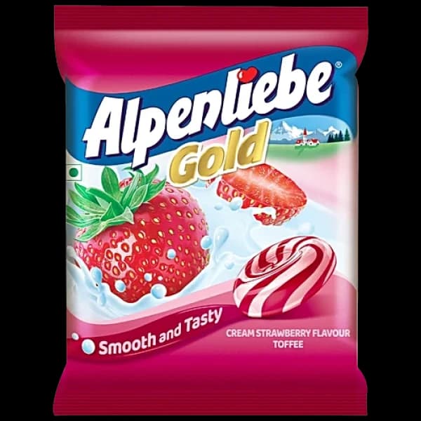 Alpenliebe Gold Strawberry Candy / আলপেনলিবে গোল্ড স্ট্রবেরি ক্যান্ডি