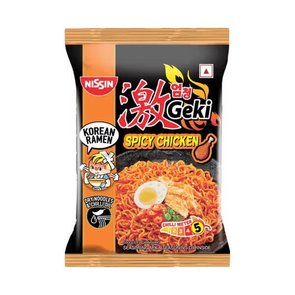 Nissin Geki Hot & Spicy Chicken Noodles / নিসিন গেকি হট এবং স্পাইসি চিকেন নুডলস