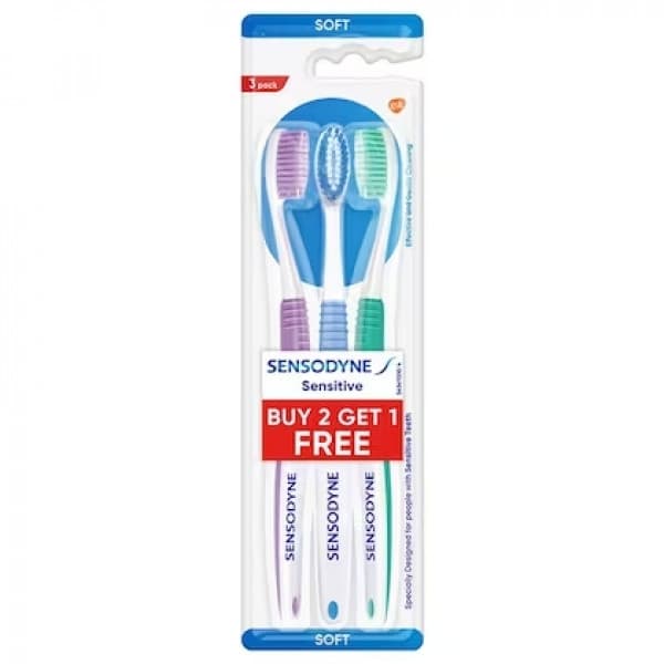 Sensodyne Sensitive Soft Toothbrush (Buy 2 Get 1 Free) / সেন্সোডাইন সেনসিটিভ সফ্ট টুথব্রাশ