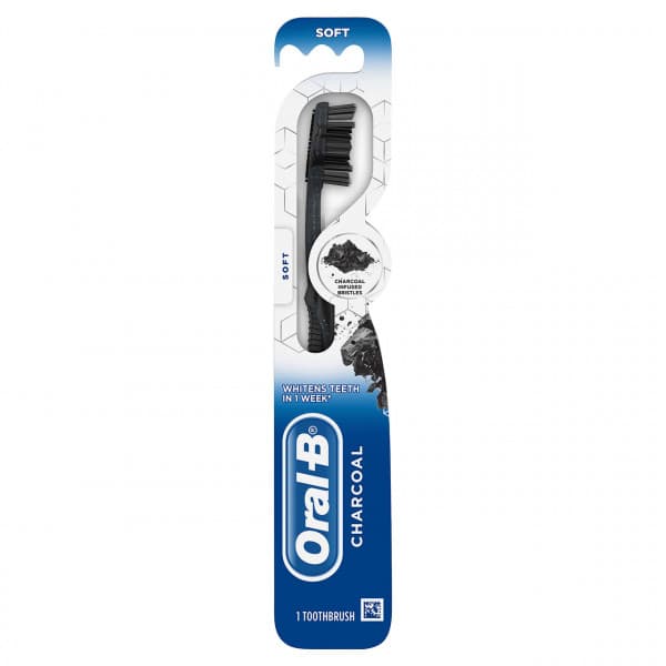 Oral-B Fresh Clean With Charcoal Extract Medium Toothbrush / চারকোল নির্যাস মাঝারি টুথব্রাশ দিয়ে ওরাল-বি ফ্রেশ পরিষ্কার করুন