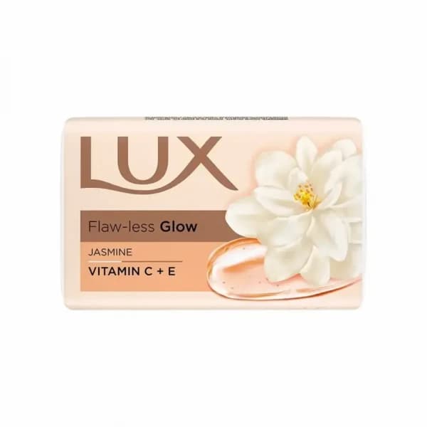 Lux Flaw Less Glow Jasmine Vitamin C + E Soap (লাক্স ফ্লো লেস গ্লো জেসমিন ভিটামিন সি + ই সাবান)