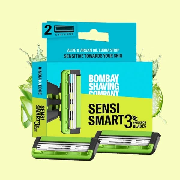 Bombay Shaving Company Sensitive Smart 3 Cartridges / বম্বে শেভিং কোম্পানি সেনসিটিভ স্মার্ট ৩ কার্টিজ