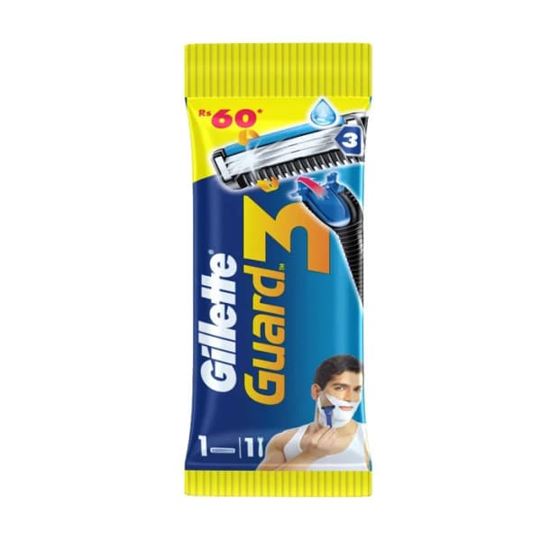 Gillette Guard 3 Shaving Razor Handle + Cartridge / জিলেট গার্ড 3 শেভিং রেজার হ্যান্ডেল + কার্টিজ