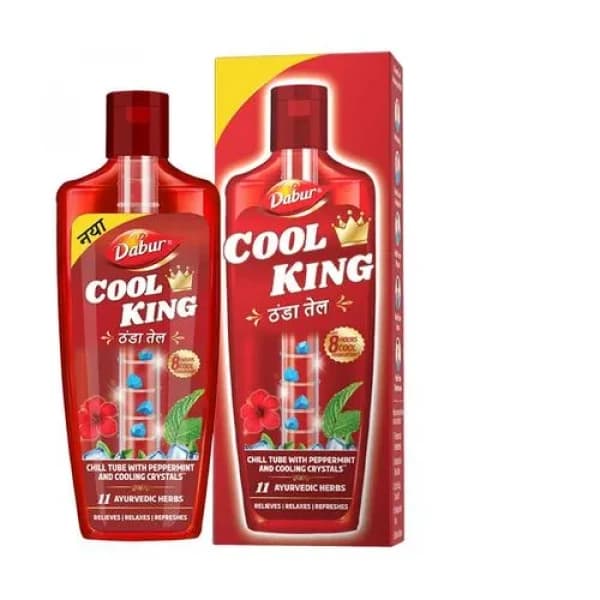 Dabur Cool King Thanda Tel  With 11 Ayurvedic Herbs / 11টি আয়ুর্বেদিক ভেষজ সহ ডাবর কুল কিং থান্ডা তেল