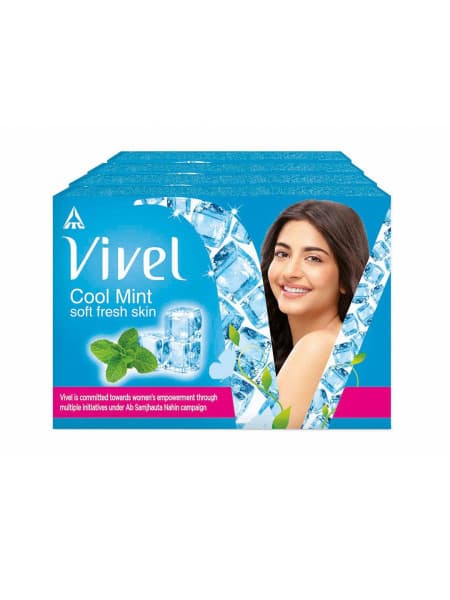 Vivel Cool Mint Soap (Buy 3 Get 1 Free) / ভিভেল কুল মিন্ট সাবান (৩টি কিনলে ১টি ফ্রি)