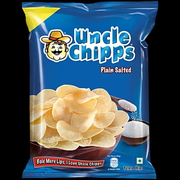 Uncle Chips Plain Salted / আঙ্কেল চিপস প্লেইন সল্টেড