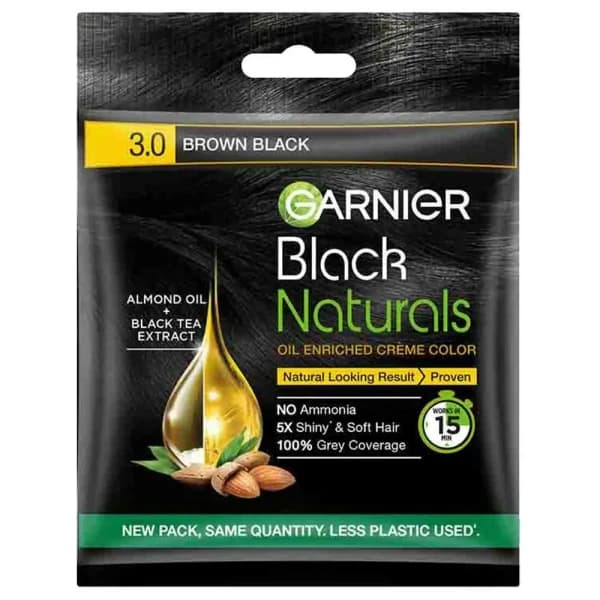 Garnier Hair Colour Black Naturals Brown Black 3.0 / গার্নিয়ার হেয়ার কালার ব্ল্যাক ন্যাচারাল ব্রাউন ব্ল্যাক 3.0