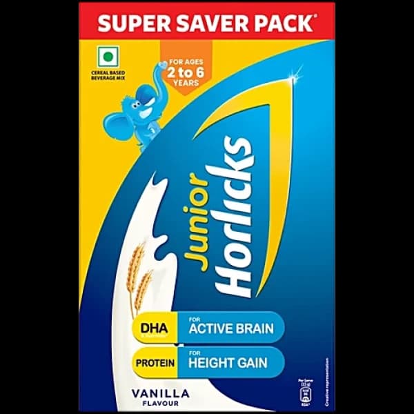 Horlicks Junior Health & Nutrition Drink Vanila / হরলিক্স জুনিয়র হেলথ ও নিউট্রিশন ড্রিঙ্ক ভ্যানিলা