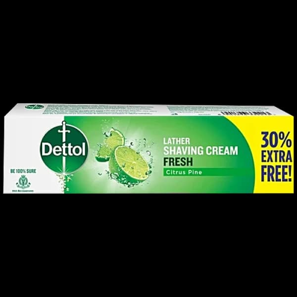 Dettol Lather Shaving Cream - Fresh, Citrus Pine / ডেটল লেদার শেভিং ক্রিম – ফ্রেশ সিট্রাস পাইন
