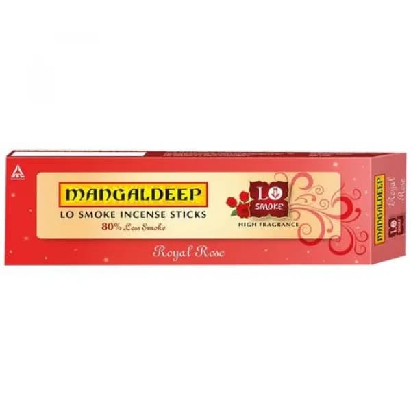 Mangaldeep Lo smoke incense / Agarbatti sticks Royal Rose / মঙ্গলদীপ লো স্মোক আগরবাতি রয়েল রোজ