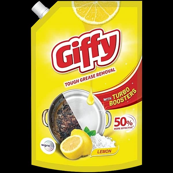 Wipro Giffy Lemon Turbo Booster Liquid Dishwash Gel / উইপ্রো গিফি লেমন টার্বো বুস্টার লিকুইড ডিশওয়াশ জেল