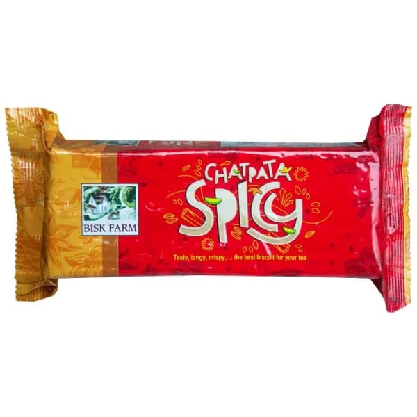 Bisk Farm Biscuits Chatpata Spicy / বিস্ক ফার্ম বিস্কুট চাটপাতা স্পাইসি