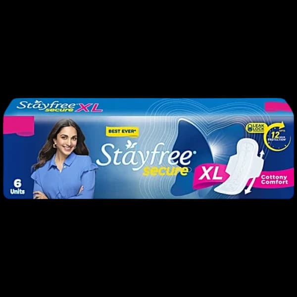 Stayfree Secure Cottony Comfort XL / স্টেফ্রি সিকিউর কট্টনি কম্ফর্ট  এক্স এল
