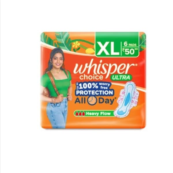Whisper Choice Ultra XL All Day Protection Heavy Flow / হুইস্পার চয়েস আল্ট্রা এক্সএল অল ডে প্রটেকসন হেভি ফ্লো