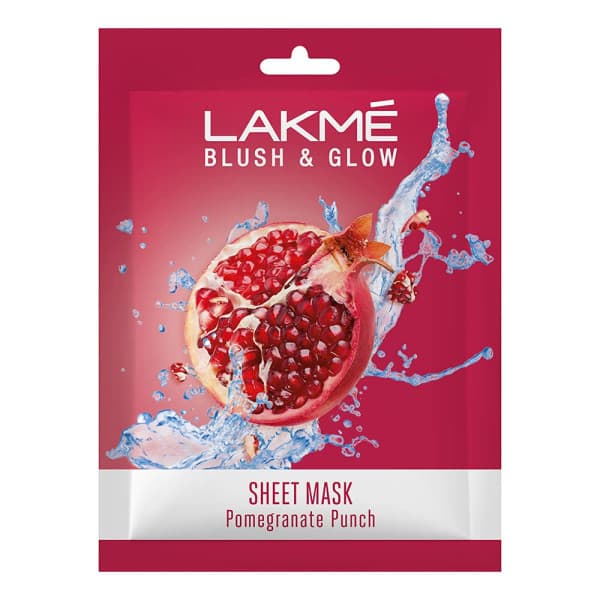 Lakme Blush & Glow Pomegranate Sheet Mask / ল্যাকমে ব্লাশ এবং গ্লো পোমেগ্রানেট শিট মাস্ক