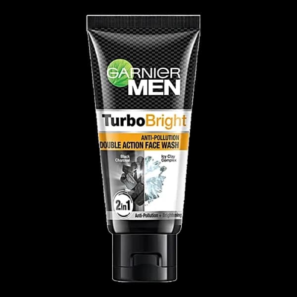Garnier Men Turbo Bright Anti-Pollution Double Action Face Wash / গার্নিয়ার মেন টার্বো ব্রাইট অ্যান্টি-পলিউশন ডাবল অ্যাকশন ফেস ওয়াশ