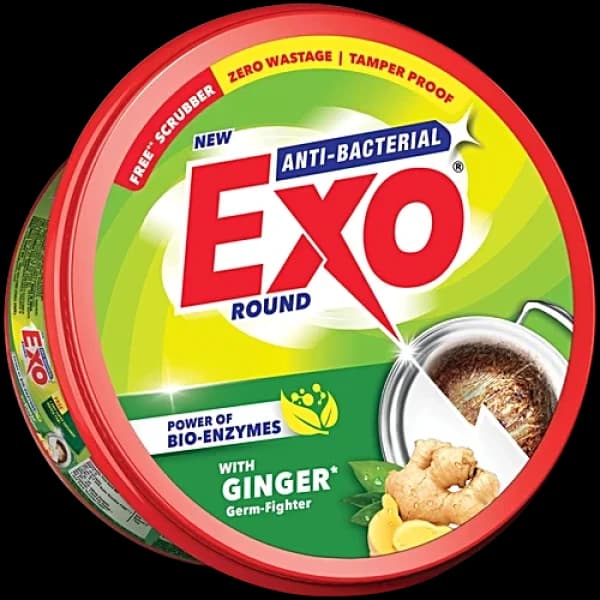 Exo Anti-bacterial Ginger Twist Round Dishwash Bar / এক্সো অ্যান্টি-ব্যাকটেরিয়াল জিঞ্জার টুইস্ট রাউন্ড ডিশওয়াশ বার