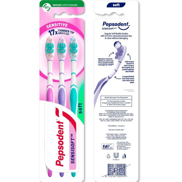 Pepsodent Senisoft Tooth Brush Buy 2 Get 1 Free / পেপসোডেন্ট সেনিসফট টুথব্রাশ – ২টি কিনলে ১টি ফ্রি