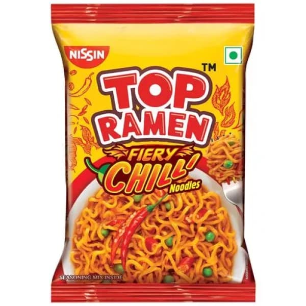 Top Ramen Noodles Fiery Chilli, Hot & Spicy Flavour / টপ রমেন নুডলস ফিয়েরি চিলি, হট & স্পাইসি ফ্লেভার