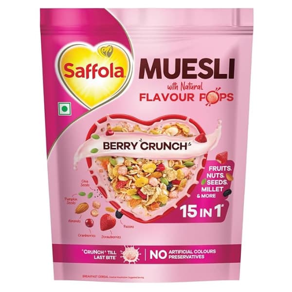 Saffola Berry Crunch Muesli / সাফলা বেরি ক্রাঞ্চ মুসলি