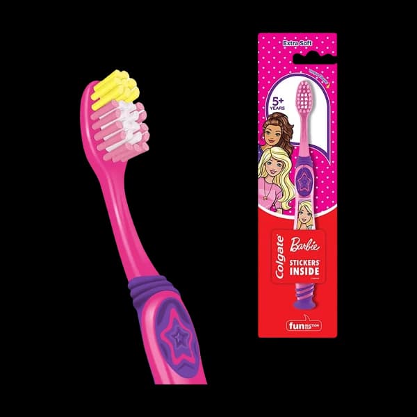 Colgate Kids Extra Soft Barbie Tooth Brush for 5+ Years / কোলগেট কিডস এক্সট্রা সফট বার্বি টুথব্রাশ (৫+ বছর)