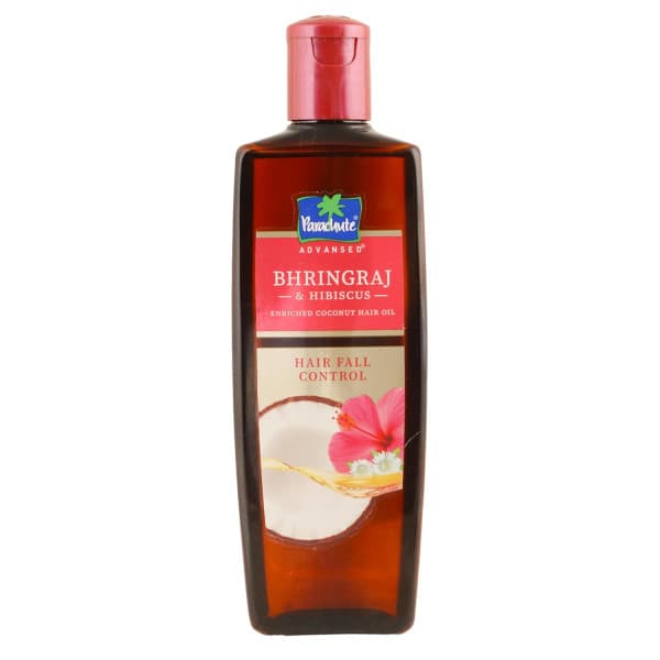 Parachute Advansed Bhringraj & hibiscus Hair Fall Control Hair Oil / প্যারাশুট অ্যাডভান্সড ভৃঙ্গরাজ ও জবা হেয়ার ফল কন্ট্রোল হেয়ার অয়েল